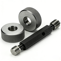 Alat Ukur Ring Gauge Ulir Metrik M1-M1000 6g 6H Akurasi Tinggi 0.001mm Bahan Paduan/Baja