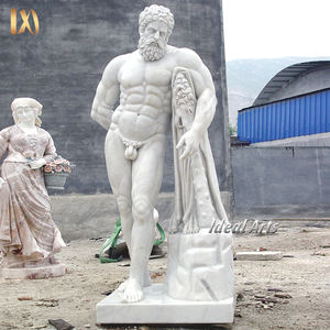 Statue d'Hercule en marbre blanc grandeur nature pour l'aménagement paysager de la propriété - Product Image 4