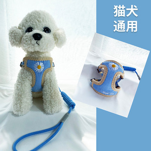Nuevo arnés de pecho para mascotas, anti-impactos y anti-escape, elegante y cómodo para el cuello, correa de malla estilo chaleco para perros. - Product Image 3
