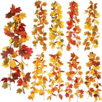 Feuilles d'érable artificielles, lot de feuilles d'automne, feuilles d'érable pour l'intérieur et l'extérieur, décorations de table pour Halloween, Thanksgiving, fête, maison