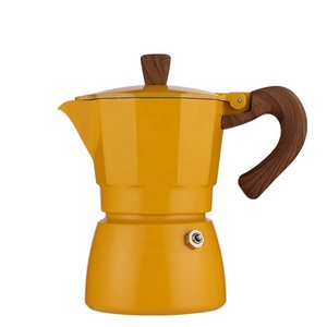 Biểu tượng tùy chỉnh Moka nồi 3-cup Stovetop Espresso Maker thanh lịch cà phê & Tea Set - Product Image 1