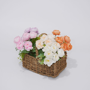 Искусственная пионовая роза (6 бутонов), ручная работа, из шелковой ткани, для декора дома на День святого Валентина, в современном стиле, хит продаж - Product Image 1