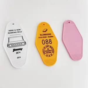سلسلة مفاتيح بلاستيكية شفافة لامعة من الأكريليك