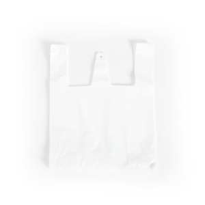 Bolsa de Camiseta de PE Impresa Personalizada y Reciclable con Materiales Reciclados y Cierre Adhesivo Fuerte para Uso en Supermercados y Exposiciones - Product Image 4