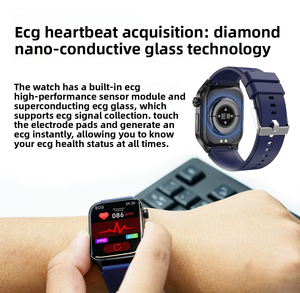 Jam Tangan Pintar Silikon Bersertifikat Multi-olahraga ET580 Baru dengan Bluetooth, Panggilan, ECG, Pemantau Detak Jantung, dan Pemantau Suhu Tubuh - Product Image 6