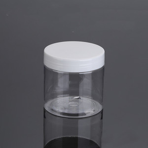 Récipient transparent en PET de qualité alimentaire Pot à large bouche avec couvercle en plastique noir 150ml 250ml 280ml 350ml 400ml 500mll - Product Image 6