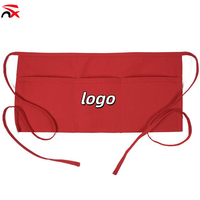 Tabliers de serveur publicitaires personnalisés de haute qualité, tablier de serveur commercial à mi-taille pour le travail des serveurs de restaurant