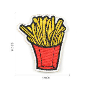 Offre Spéciale Donut Biscuit Biscuits Boissons Chips <span class=keywords><strong>Popcorn</strong></span> Pizza Hamburger Cupcake Gâteau Conception Fer sur Broderie Patchs Alimentaires - Product Image 6