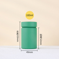 En stock, flacons PET vides pour médicaments, vitamines, comprimés, suppléments, emballage en plastique avec bouchon à vis, capsules