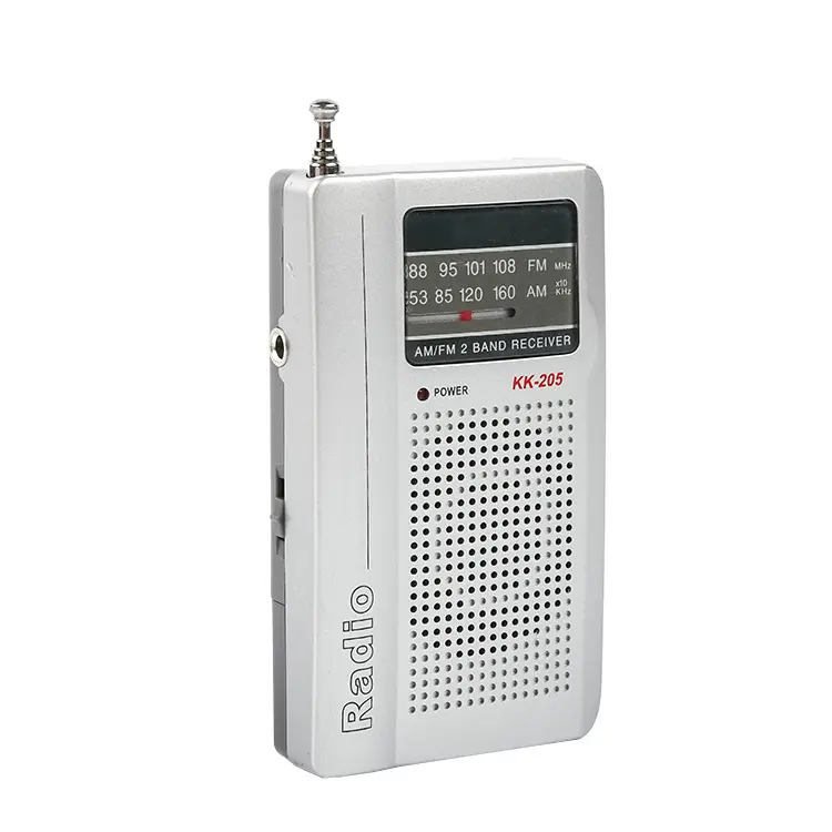 RADIO AM FM 2 BAND, Penerima Dunia Sensitivitas Tinggi dengan Antena dengan KK-205 Klip