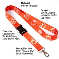 CH Wholesale Sublimation Printing Polyester Lanyards With Logo Custom Certification Keychain OEM ODM ECO Promotion Event Gifts