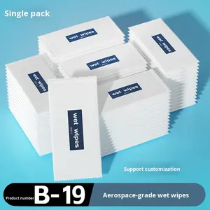 Petit paquet individuel de lingettes humides non tissées jetables écologiques pour hôtels et entreprises Tissus humides pour hôtel à emporter - Product Image 2