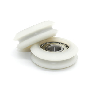 Accesorios para Rieles de Puertas Correderas con Ranura en U, Venta Directa de Fábrica - Poleas y Ruedas Recubiertas de Goma de 8*31*11.2mm con Rodamientos - Product Image 2