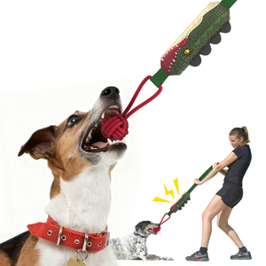 KINYU 2025 Toptan Desenli Evcil Hayvan Sesli Oyuncağı Şeker Şeklinde Pamuk Halatlı İnteraktif Köpek Oyuncağı Toksik Olmayan Köpek Diş Temizleme Oyuncağı - Product Image 1