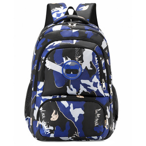 Printed Graffiti Cartoon Student <b>Backpack</b> <b>Large</b> <b>Capacity</b> Commuter <b>Backpack</b> Men's Casual Travel <b>Backpack</b> - Product Image 5