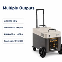 Station d'alimentation mobile 1000W 1024Wh Batterie LiFePO4 4S1P 80Ah avec sortie AC 220V 50Hz et durée de vie de plus de 3000 cycles