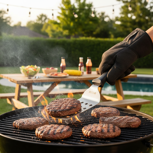 Scatola da 27.5cm di 96 utensili perforati a spatola per barbecue per grigliare e grigliare - Product Image 3