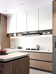 Service de personnalisation pour toute la maison Panneaux de particules de style moderne Armoire de cuisine Ameublement de cuisine pour villa - Product Image 4