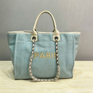 Sacs d'été en gros à prix abordable pour femmes – Sac fourre-tout de luxe en toile grande capacité pour le shopping - Product Image 4