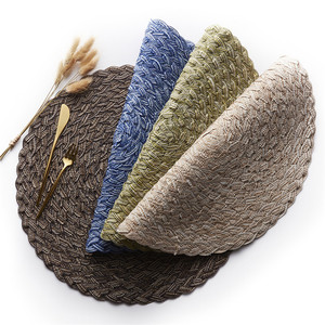 Mantel <span class=keywords><strong>de</strong></span> mesa <span class=keywords><strong>de</strong></span> tejido antideslizante <span class=keywords><strong>de</strong></span> PVC a prueba <span class=keywords><strong>de</strong></span> quemaduras, juego <span class=keywords><strong>de</strong></span> cena con forma <span class=keywords><strong>de</strong></span> bambú, Mantel Individual <span class=keywords><strong>de</strong></span> estilo nórdico, gran oferta, OEM - Product Image 4