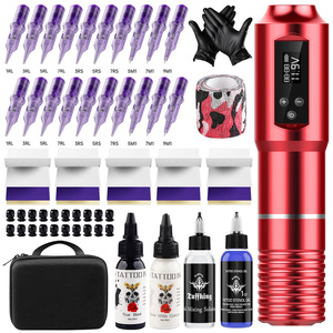 Kit de tatuaje Tuffking, pluma inalámbrica recargable con pantalla, juego completo para artistas del tatuaje - Product Image 3