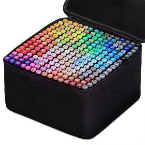 Marqueurs innovants à double pointe, 30 à 168 couleurs, encre à base d'alcool/d'eau, ensemble de fournitures pour le dessin manga, vente en gros - Product Image 3