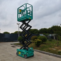 Plateforme élévatrice à ciseaux électrique hydraulique autotractée avec commande proportionnelle et système de descente d'urgence pour travaux en hauteur