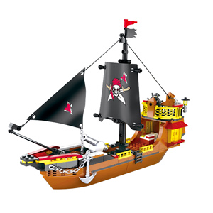COGO 318 pièces, modèle <span class=keywords><strong>de</strong></span> bateau pirate, jouets éducatifs pour enfants, blocs <span class=keywords><strong>de</strong></span> construction - Product Image 3
