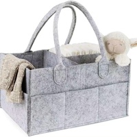 Sac de rangement pour couches en feutre non tissé classique, pochette de voyage durable, portable, grande capacité, rectangulaire, écologique, résistant à l'eau