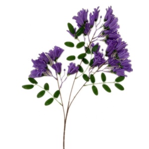 <span class=keywords><strong>Jacaranda</strong></span> Mimosifolia de seda hecha a mano, rama de flor, 3 tenedores para el Día DE LA Madre, Pascua, Navidad, ramas artificiales de árbol de <span class=keywords><strong>Jacaranda</strong></span> - Product Image 6