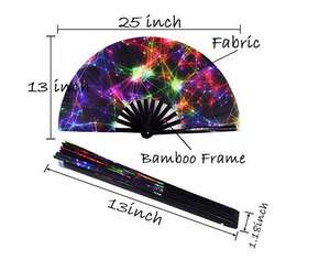 Ventilador de Mano Plegable Grande de 13 Pulgadas, Ventilador Deportivo Portátil con Sonido Fuerte para Eventos de Año Nuevo de DST Soul - Product Image 2