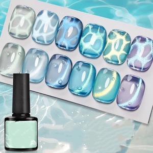 Esmalte de Uñas Magnético Ojo de Gato Aurora Morado Azul, Gel Semipermanente Removible con UV LED para Manicura - Product Image 4