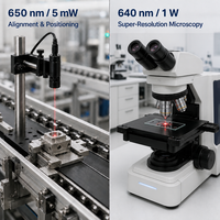 Diode laser rouge 650nm 5mW 640nm 1W TO56 TO9 avec boîtier pour pointeur laser, capuchon de croissance capillaire, thérapie par lumière rouge, vente directe d'usine
