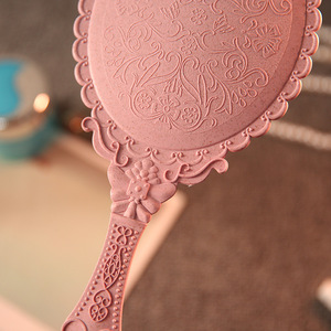 Oval Hand <strong>Mirror</strong> <strong>Vintage</strong> Floral Embossed Beauty <strong>Mirrors</strong> With Handle Plastic Handheld Makeup Vanity <strong>Mirror</strong> <strong>for</strong> Daily Use Gifts - Product Image 4