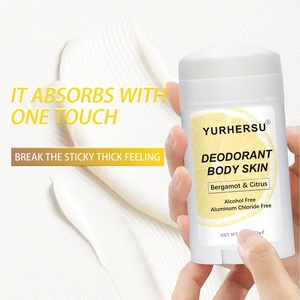 YURHERSU Déodorant Personnalisé Format Voyage 75g Parfum Naturel <span class=keywords><strong>Bio</strong></span> Longue Durée Anti-transpirant Crème Baume Stick pour <span class=keywords><strong>Aisselles</strong></span> - Product Image 3