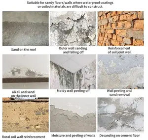 عامل تكاملي لنفاذ عالي ، مانع لتثبيت الرمال في المعجون الجداري
