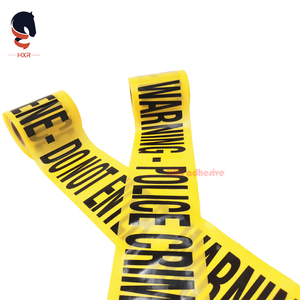 Cinta de advertencia de <span class=keywords><strong>seguridad</strong></span> PE impermeable de alta visibilidad Precaución y peligro Barricada Marcado Tira de cinturón - Product Image 4