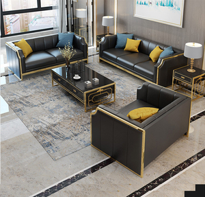 Muebles de oficina modernos, venta al por mayor, sofá de recepción 1 + 2 + 3, muebles de mobiliario BD en sofás de sala de estar - Product Image 3