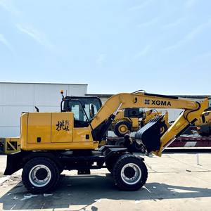 XGMA 8155 15T Tire <b>Wheel</b> Excavator China New 4x4 <b>Small</b> Wheeled Excavators Multi-functional Hydraulic Excavator Prices - Product Image 3