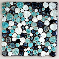 Carreaux de céramique pour escaliers, mosaïque de galets, carreaux de piscine pour aménagement paysager, mosaïque de céramique craquelée pour décoration murale