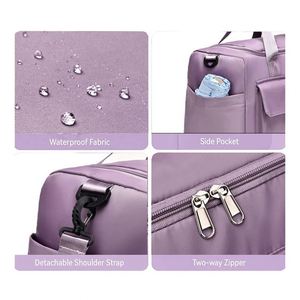 Sac de sport Ys91 grande capacité avec compartiment à chaussures et poche humide, personnalisable avec logo, sac de voyage portable avec poignées - Product Image 4