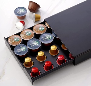 <span class=keywords><strong>Tiroir</strong></span> à capsules de café <span class=keywords><strong>Dolce</strong></span> <span class=keywords><strong>Gusto</strong></span> en métal noir pour la maison d'approvisionnement en gros - Product Image 6