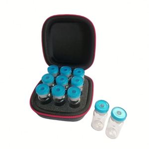 Portable <b>Mini</b> EVA Protective Convenient Storage Case for Insulin 3ml Vials Peptide 2ml/3ml Bottles 9-Slot Travel Case (<b>Black</b>) - Product Image 1