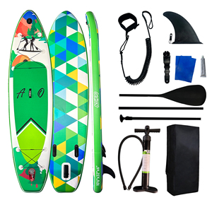Planche à pagaie gonflable (SUP) ACEHERO 11 pieds de haute qualité 2026, écologique et portable, système à 3 ailerons <span class=keywords><strong>pour</strong></span> lacs et rivières - Product Image 3