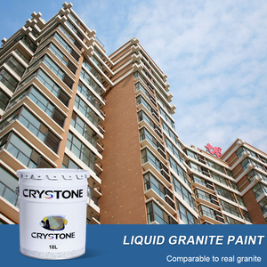 Vernice murale esterna in acrilico Anti-fungo struttura ruvida rivestimento liquido lucido per blocchi di costruzione a spruzzo - Product Image 2