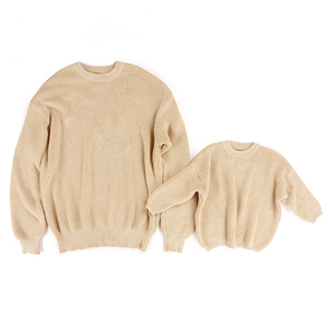 Hot Sale Spring Autumn Solid Girls' Custom Knit Long Sleeve Warm Baby Kids Sweaters - Product Image 4