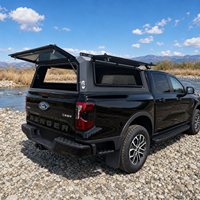 Couverture de benne rigide en acier au carbone pour Ford Ranger/Everest - Étanche, verrouillable, installation sans perçage, style sport