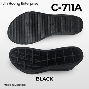 Plataformas de PVC Antideslizantes Ligeras y Duraderas para Mujer Jin Hoong C-711A, Suela Negra Resistente al Agua, Grosor de 50 mm - Product Image 2