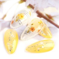 Vente chaude japonais Nail Art rétro couleur fleur autocollant feuilles longue île thé glacé peint visage humain ongles décalcomanies