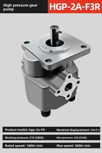 Bomba Hidráulica de Engranajes de Alta Eficiencia para Excavadora de Tractor, Serie HGP-2A, Conexión de 3/8, Modelo HGP-2A-F12R F6R F2R, Alta Temperatura - Product Image 6